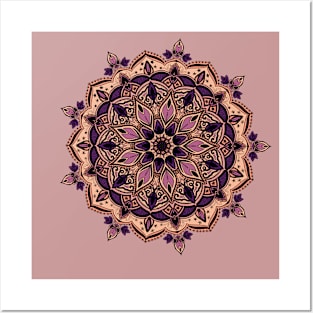 Mandala sandy plum Posters and Art